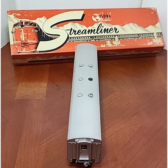 Vintage Globe Ho Santa Fe 3406 Streamliner REA US Mail Railway Post Office Car - Picture 11 of 11